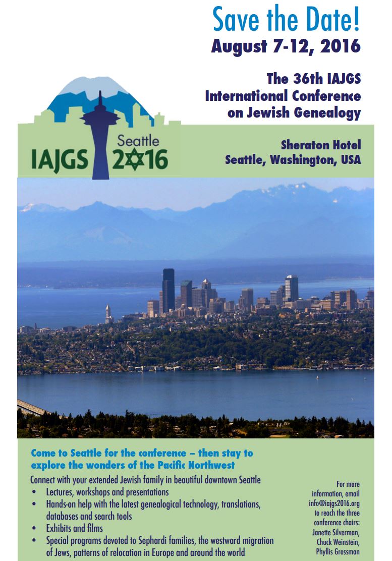 36th IAJGS Conference 2016