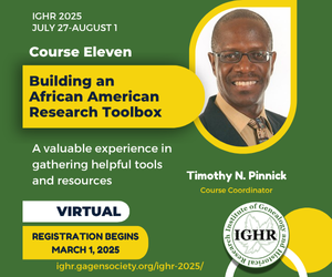 IGHR Institute of Genealogical and Historical Research