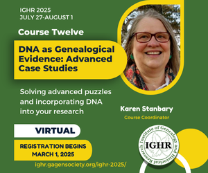 IGHR Institute of Genealogical and Historical Research