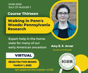 IGHR Institute of Genealogical and Historical Research